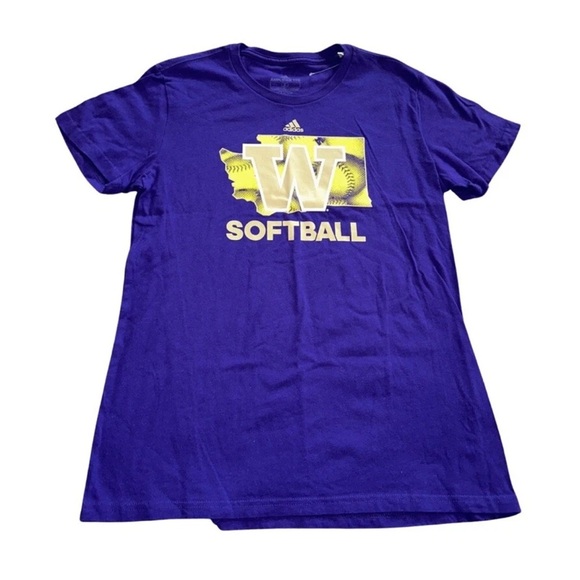 Adidas Womens W State Softball Graphic T-Shirt. Size L. NWOT - Picture 1 of 2